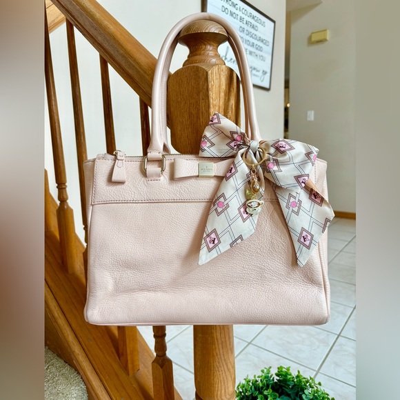 KATE SPADE Renny Drive REENA Blush Pink Pebbled Leather Tote Satchel - Picture 5 of 15